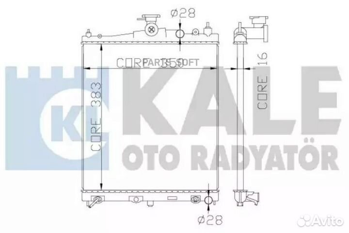 Kale 363200 Радиатор