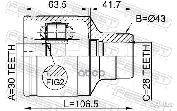 ШРУС 0511-gfrh 0511-gfrh Febest