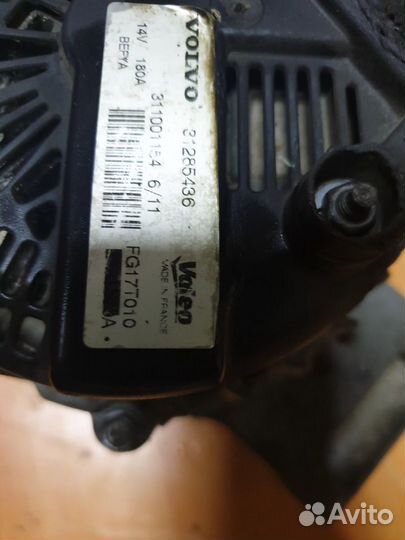 Генератор volvo S60 II 1,6 Турбо 2010-2016гг