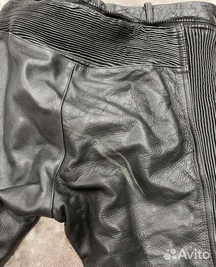 Мотоштаны кожаные