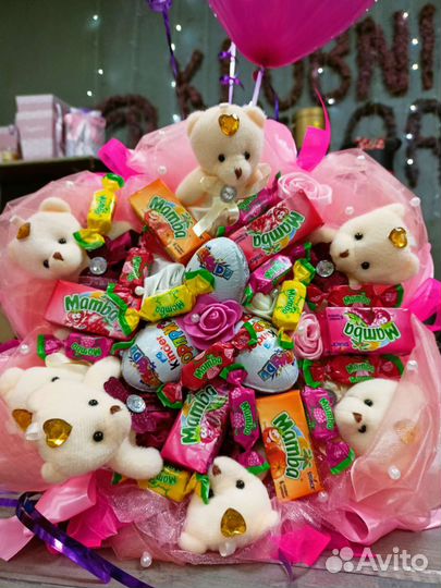 Сладкие букеты для взрослых и детей