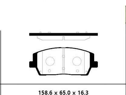 Колодки тормозные передние hyundai santa FE (TM)