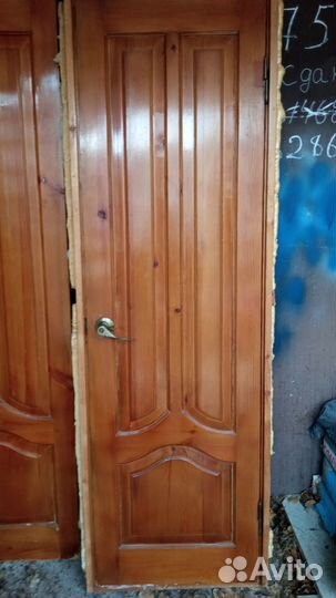 Межкомнатные двери бу деревянные 80-206; 60