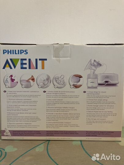 Молокоотсос avent электрический