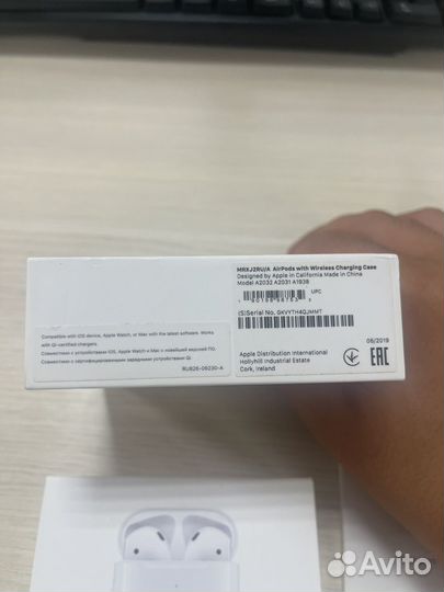 Беспроводные наушники apple airpods 2 поколения