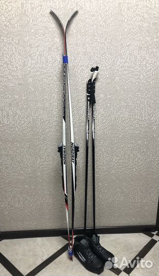 Лыжи беговые nordway в комплекте с ботинками