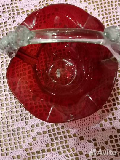 Посуда из рубинового стекла