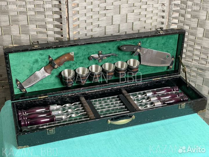 Шампуры в кейсе. Готовый набор