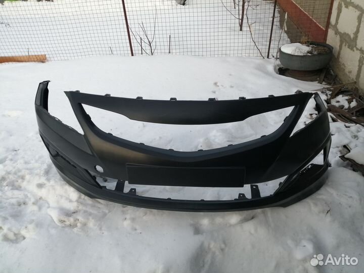 Бампер передний хендай солярис