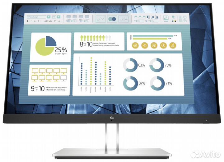Монитор HP E22 G4, IPS, черный