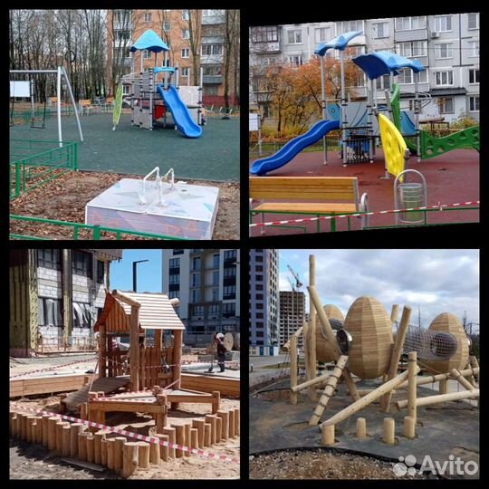 Монтаж маф, детских площядок