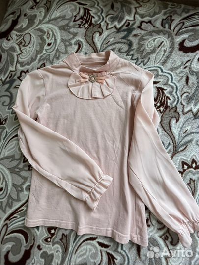 Блузка школьная для девочки 128