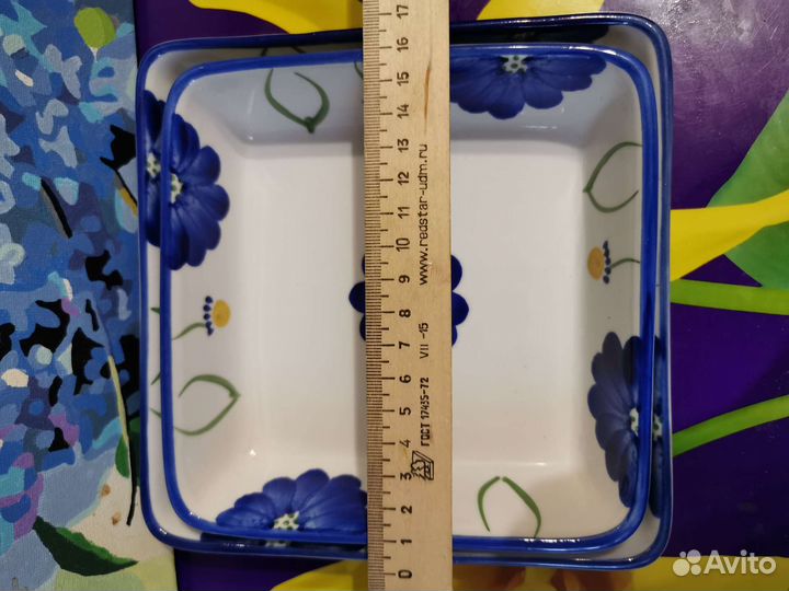 Блюдо для запекания. Керамика. Салатники