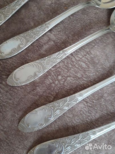 Мельхиоровые столовые ложки, б/у