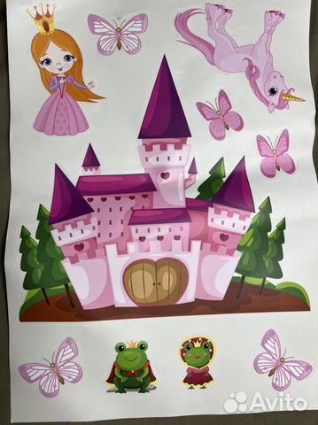 Интерьерная наклейка для девочки