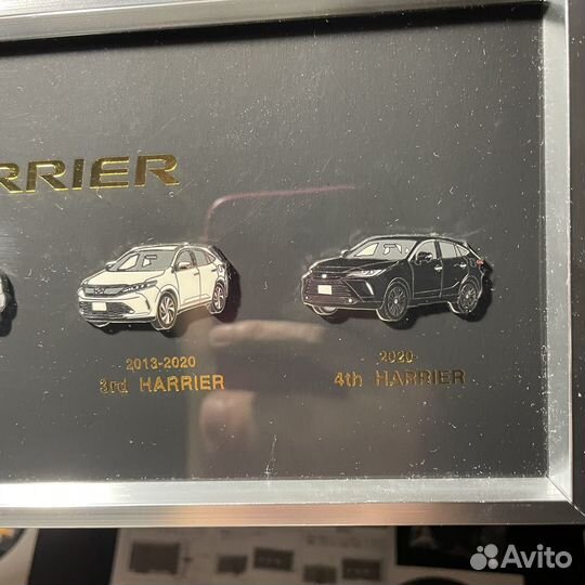 Рамка+Значки Toyota Harrier