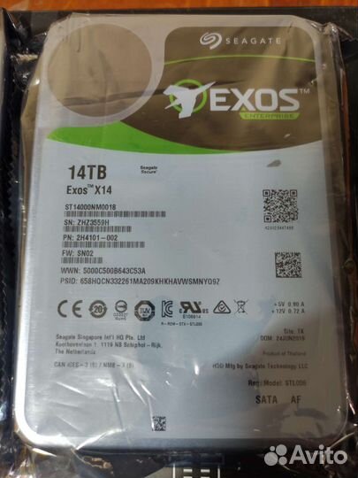 14 тб Жесткий диск Seagate Exos X14