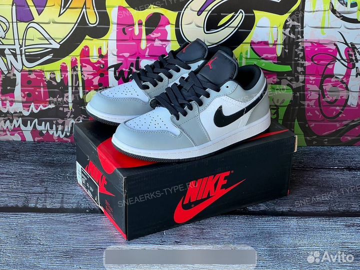 Кроссовки Nike Air Jordan 1 Low Light Smoke Grey