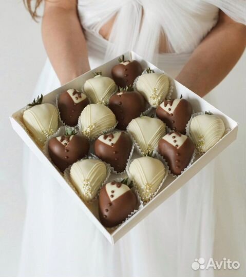 Клубника в шоколаде / шоколадные фигуры / подарки