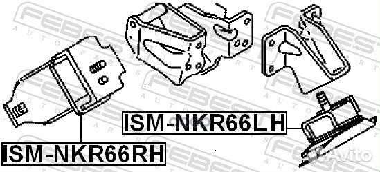 Подушка двигателя прав Febest vebj2,vets2