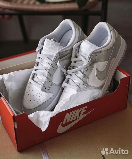 Nike dunk low grey fog оригинал из США
