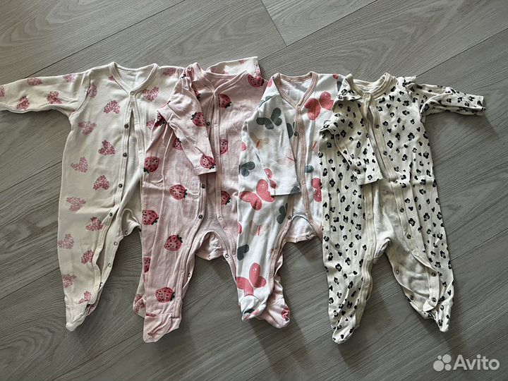 Большой пакет вещей на девочку 56-68