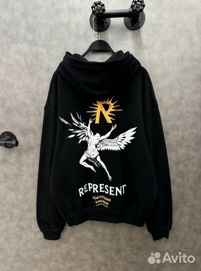 Худи Represent oversize на руках