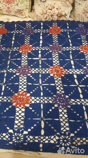 Покрывало на кроватьвязка ручная