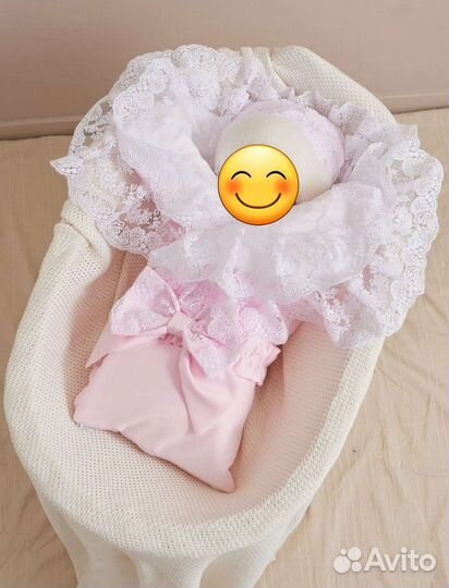 Конверт на выписку для девочки зимний