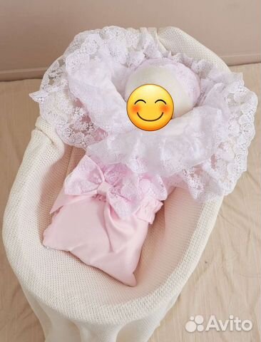 Конверт на выписку для девочки зимний