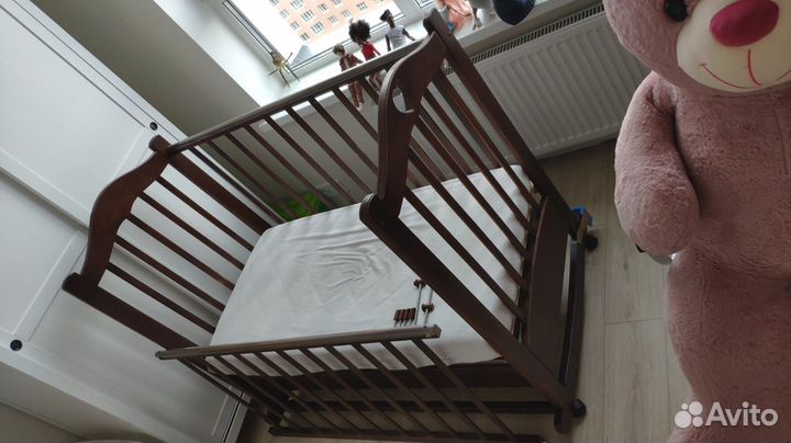 Детская кроватка + качалка Ведрусс Лана 2