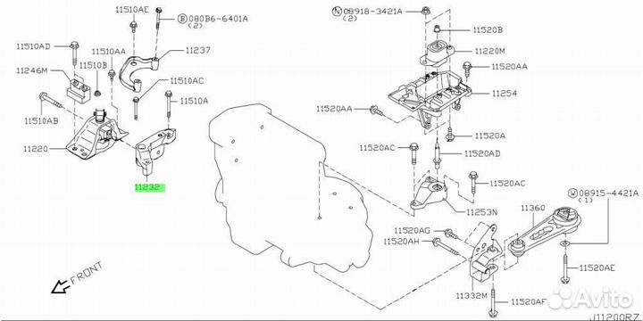 Кронштейн, под заказ С японии 15-30 дней