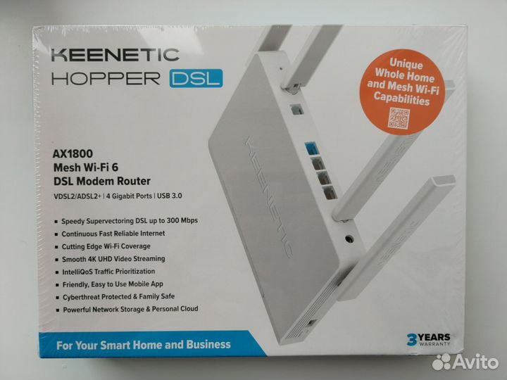 Wi-Fi роутер Keenetic Hopper DSL KN-3610