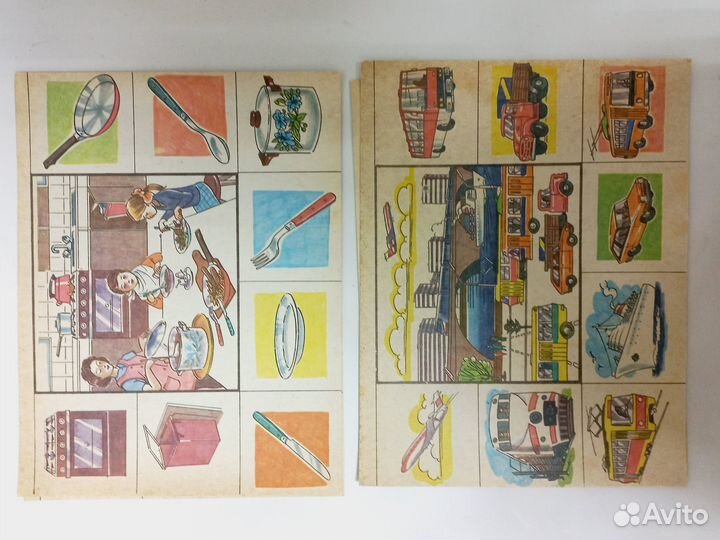 Игра развивающая Лото на четырех языках СССР 1991