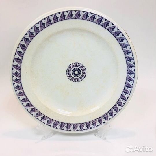 Фарфоровый графин лфз и тарелка фаянс