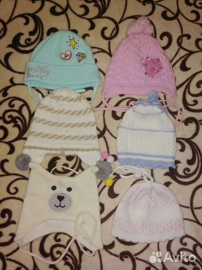 Шапки для девочек пакетом