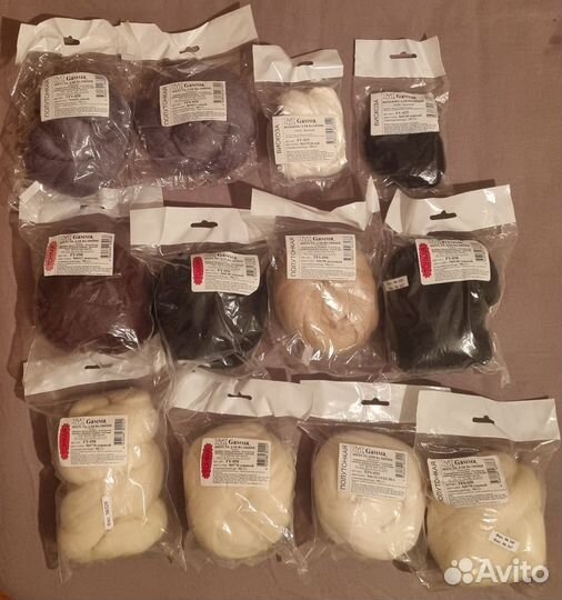 Шерсть для валяния, синтепух