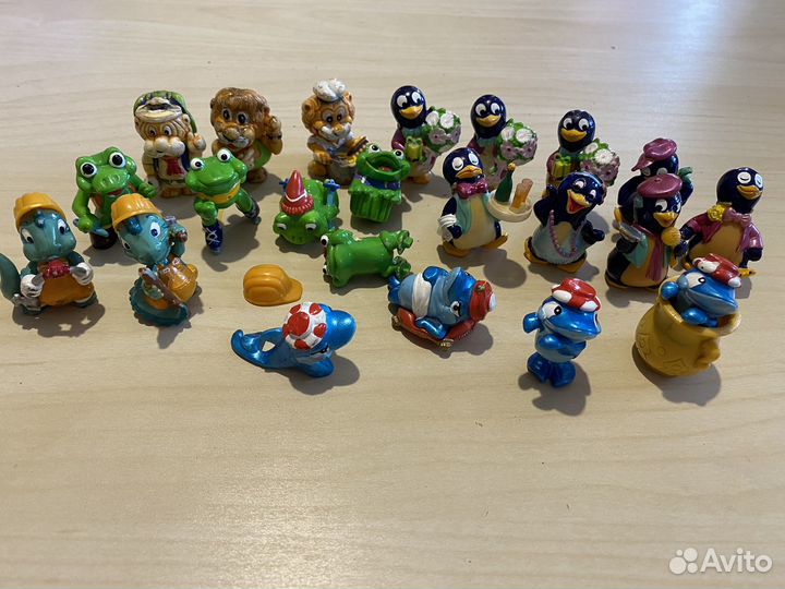 Киндер Львы, динозавры, лягушки, акулы и пингвины