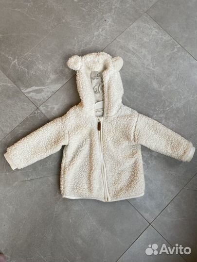 Куртка zara дождевик 92 / Кофта Тедди HM 86