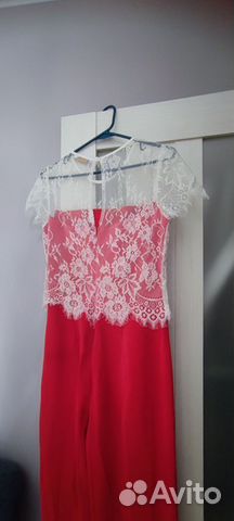 Комбинезон женский красный