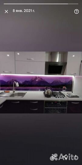 Стеновая панель для кухни закаленное стекло