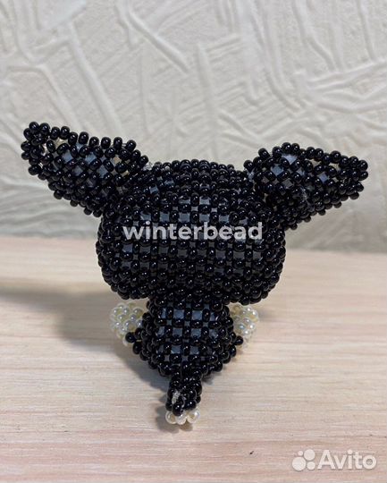 Чихуахуа собака из бисера амигуруми