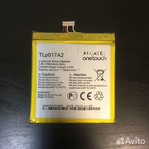 Аккумулятор Alcatel TLP017A2 Оригинал