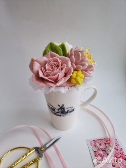 Цветы из зефира на 1 сентября