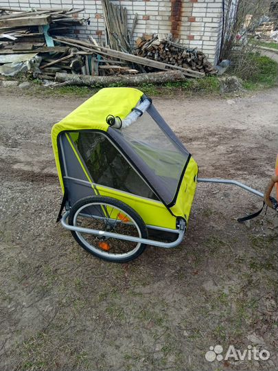 Детский велоприцеп