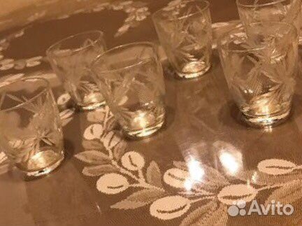 Бокалы стопки хрусталь