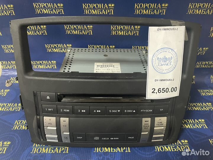 Штатная магнитола Митцубисси Паджеро DY-1 mwou53-2