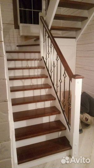 Лестница на второй этаж изготовление и установка