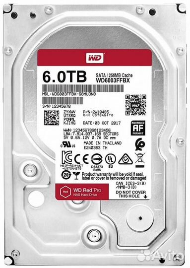 HDD Western Digital 6 Tb WD6003ffbx