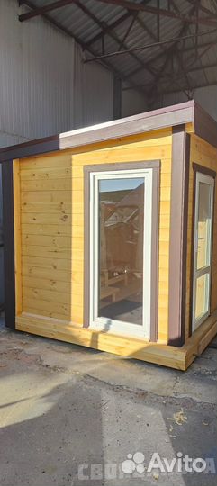 Баня каркасная 7х2,4. Печь, отделка под ключ